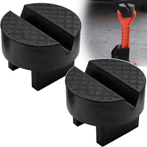2 Stücke Universelle Wagenheber Gummiauflage für Untrestellbock Stand-wagenheber Hebebühnen Stehen Gummipuffer Gummiblock Schützt Auto vor Kratzen Jack Pad