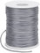 LEREATI Nylonschnur 1.5mm x 100m Perlenschnur Nylonfaden Schmuckband Satinschnur für Armbänder, Nylonband Schnur für Armbänder, Perlen Auffädeln, Chinesische Knotenkunst, Rattail (Grau)