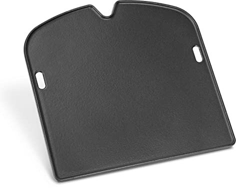 Onlyfire Chef Plancha de hierro fundido, parrilla de doble cara para parrilla de gas portátil Weber Traveler