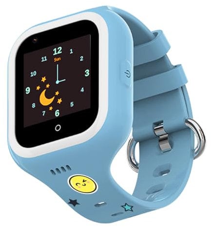 Save Family Iconic Plus Ed. Mr. Wonderful con Correas customizadas. Reloj Inteligente niño Videollamada, Música, Identifica Llamadas, Video, Bluetooth, App Store, Whatsapp & Stikers Divertidos (Azul)