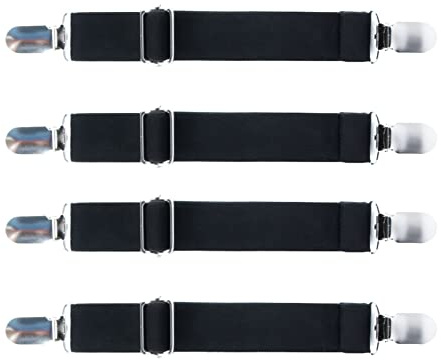 Clips De Pantalon De Moto, Asudaro 4/2 Pcs Sangles De Bottes élastiques Réglables Pinces De Pantalon étrier Sangles De Jambe Mitaines Clip pour Homme Et Femme