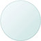 Higsose Dessus de Table Ronde en Verre Trempé Transparent 500 mm Plateau de Table Basse Design Simple et Clair Dessus de Table à Manger Table de Jardin Maison Café Facile à Nettoyer