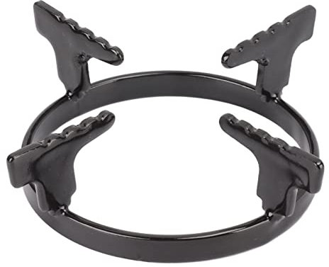 Horoper Supporto per Wok in Ghisa e Acciaio Inossidabile - Portatile, Antiruggine per Cucina, Fornelli a Gas