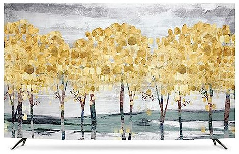 Fundas para TV, Cubierta Antipolvo De TV A Prueba, Cubierta TV Cubierta Protectora Universal para TV, Estuche Protector Pantalla TV Prueba Polvo Dormitorio Sala Estar A,55in