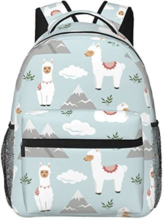 Alpaka Rucksäcke, Laptop-Rucksäcke Fit 15,6 Zoll Laptop Notebook für Reisen/Arbeit/Geschenke, leichte Büchertaschen für Damen und Herren, siehe abbildung, One size