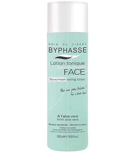 Byphasse Sensi-Fresh Tonic Lotion mit Aloe Vera für empfindliche Haut, 500 ml
