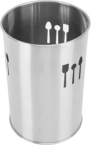 Jiawu Knife Fork Chopstick Tube, 304 Stainless Steel Chopstick Holder Multipurpose Fine Polished for Kitchen for Forks for Knives