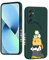 YUXING Silicone Cover per Samsung Galaxy A34 5G - Moda Modello Carino Custodia Design Sottile Slim Cover Antiurto, Antiscivolo Elegante, Protezione Totale (Cat,Green)