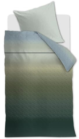 Beddinghouse Bettwäsche-Garnitur Ingmar Farbe Grün Größe 155 x 220 cm + 1x 80 x 80 cm