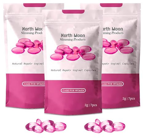 Capsules RéParatrices Naturelles, Capsule Vaginale RéParatrice Pour Femme, Raffermissante, Amincissante Et Nourrissante (Rouge, 2G)