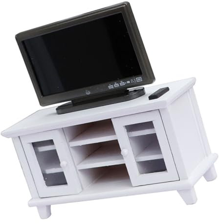 BCOATH Maßstab 112 Miniatur Schrank Kunststoff Tv Für Puppenhaus Mini Ornamente