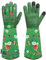 DLY Gartenhandschuhe-Damen und Herren, Lange-Rosenhandschuhe, Atmungsaktive Leder-Garten-Handschuhe, Arbeitshandschuhe mit Unterarmschutz