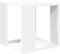vidaXL Table Basse Blanc 32x32x30 cm Bois d'ingénierie, Table d'appoint, Table de Salon, Table latérale, Bout de canapé, Table Centrale