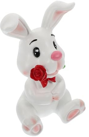 ULDIGI 1stück Kreativer Tier-hase Brillenhalter Aus Resin Niedlicher Tisch Ornament Für Home Office Eyewear Aufbewahrung Und Dekoration Für