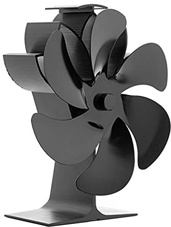 SZYDD 6 Home Herd Ventilator Wärmebetriebener Ventilator für Holzscheite Leise Holzofen Echt Ventilator Holzofen Ventilator Wärmebetrieben