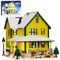 ZIQILIGHTING Christmas House Building Kit, Story Movie Snow House with LED Light Toy, Display Gift for Boys, Girls and Adults（1367PCS）