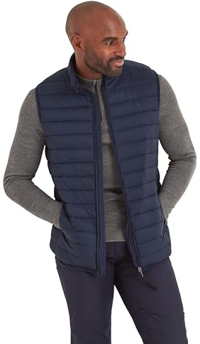 TOG24 Gibson Mens Windproof Puffer Gilet, Quilted Lightweight Padded Hiking