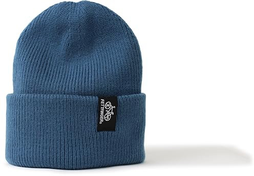 Fettfinger Strickmütze: Fahrrad - Mütze Rennrad MTB E-Bike Downhill Wintermütze Beanie Mütze Damen & Herren Klettern Fahrradfahrer Outdoor Mütze Männer Geschenk (Airforce Blue)