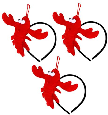IWOWHERO 6stücke Niedliches Haarband Mit Krabbenohren Für Feiertage Cartoon Haaraccessoires Für Partys Erinnerungsfotos Und Festliche Anlässe