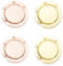 4 Pack Bag Hooks for Table – Foldable & Sturdy Purse Hanger with Non-Slip Base – Handbag Holders for Desk, Restaurants, Office & Travel - Gold & Rose Gold