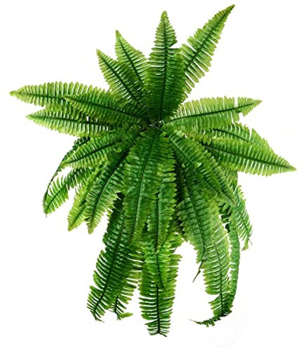 Planta falsa de helecho artificial hojas de helecho artificiales hojas de hierba falsa vegetación planta para al aire libre jardín de la oficina del hogar decoración de la oficina interior, plantas