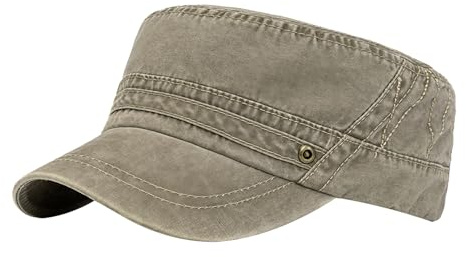YAMEIZE Trendige Militär Mütze für - Damen Herren Baseball Mütze Klassische Militär Mütze UV400 Schutz Reise Sonnenhut Outdoor