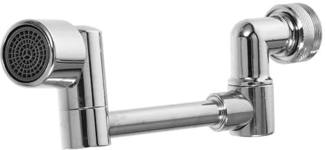 QUMIIRITY 1440Grado Estensione Rubinetto Girevole Splash Attacco per Lavello e Bagno Aeratore Snodabile per Pulizia Facile e Veloce Design per Spazio