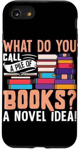 ¿Cómo se llama una pila de libros? ¡Una idea novedosa! Carcasa para iPhone SE (2020) / 7 / 8