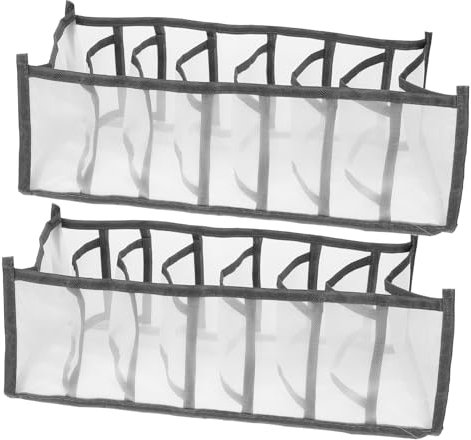 SOESFOUFU 2piezas Caja Organizadora De Calcetines Divisor De Ropa Interior Para Almacenamiento Plegable