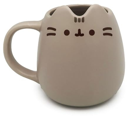 Puckator Tazza in Ceramica a Forma di Gatto Pusheen, 400 ml