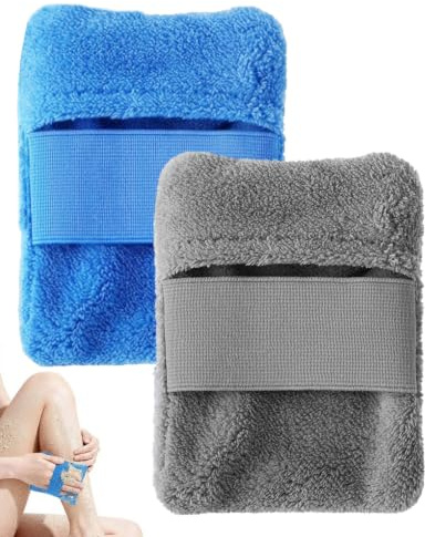 DLDIZM Lot de 2 sacs pour enlever le sable plage, serviette en microfibre, accessoires réutilisables, balayette sable, rangement plage(Carré)