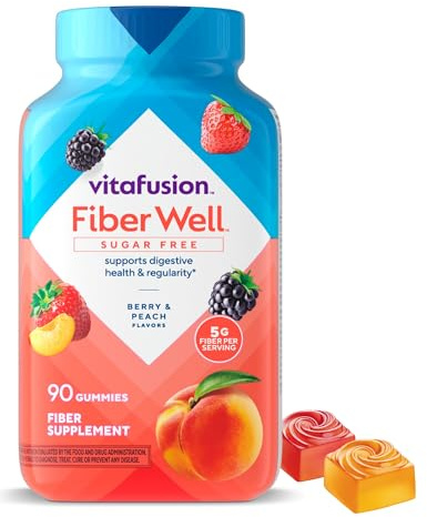 Vitafusion Fiber Well Gummy Vitamins, 90 Count (Packaging May Vary)
