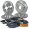 BESTPRICE Bremsenset inkl. Bremsscheiben vorne Ø 295 mm Belüftet + hinten Ø 300 mm Voll + Bremsbeläge vorne und hinten, Kompatibel mit MERCEDES E-Klasse (W211), E-Klasse T-Model (S211)