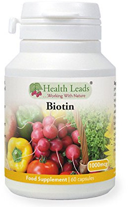 Biotin (Vitamin B7) 1000mcg x 60 Capsules (Magnesium Stearate Free)