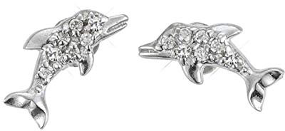 Scout Kinder und Jugendliche-Ohrstecker 925 Sterling Silber Glas 262141100