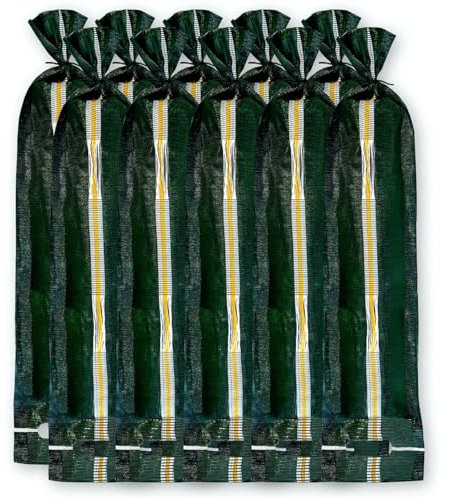 Folienkönig® 10 sacchi di sabbia adatti alla protezione dalle inondazioni, resistenti ai raggi UV per 5 anni, da riempire, con coulisse, maniglia e cinghie di trasporto, dimensioni: 25 x 100cm