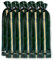 Folienkönig® 10 sacchi di sabbia adatti alla protezione dalle inondazioni, resistenti ai raggi UV per 5 anni, da riempire, con coulisse, maniglia e cinghie di trasporto, dimensioni: 25 x 100cm