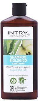 INTRÀ Aloe Vera & Bio-Haar-Shampoo, feuchtigkeitsspendend, 250 ml, neutral, Apfelgrün
