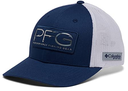 Columbia Unisex PFG Mesh Haken Ball Cap Atmungsaktiv Verstellbar Carbon Silber S/M