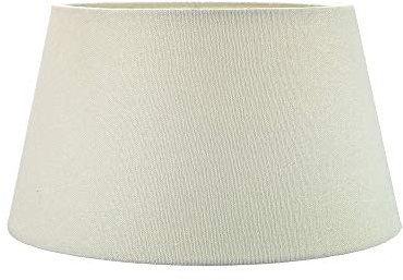 Classic 10 Inch Cream Linen Fabric Drum Table/Pendant Lamp Shade 60w Maximum by Happy Homewares