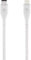 Belkin Boost Charge USB-C Cable with Lightning Connector + Strap (made with DuraTek) - USB-C to Lightning Cable for iPhone 13, 13 Pro, 13 Pro Max, 13 mini and Earlier Models, 4ft/1.2m - White