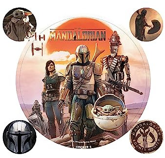 Star Wars Aufkleber-Set The Mandalorian Legacy Vinyl 10 x 12,5 cm, mehrfarbig, Standard, Brotdose 3D Strong