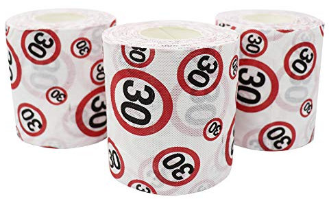 Close Up Toilettenpapier 30, 3-er Set Geburtstagstoilettenpapier