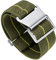 BINLUN Nylon Uhrenarmband Elastic Marinetaucher Fabric Nylon-Armbänder Stoff Militär Ersatz-armband Uhr Hakenverschluss Damen&Herren 18/20/22mm(Grün-Gelb，Silberne Schnalle,22mm)