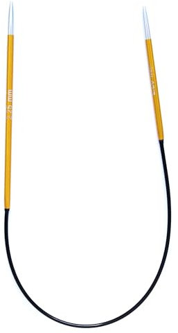 KnitPro K47051 Rundstricknadel, Metal, Orange, 25cm / 2.25mm