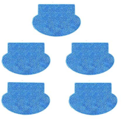 Fantisi 5 Lingettes Serpillière Microfibre Nettoyage Humide De Remplacement Compatible avec Robots Aspirateur Laveur Pour AMIBOT Prime/Pure/Pulse/Flex H2O