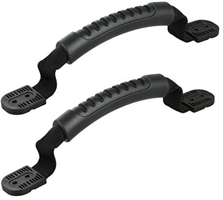 Faderr 2 Stück Kajak-Griffe, Kayak-Tragegriffe, langlebig, für Boot, Kanu, Ersatzzubehör, Tragegriff, Schwarz für Kajak, Boot, Kanu (schwarz)