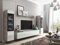 PIASKI VRB0002 Ensemble de meubles de salon Vera II, éclairage LED en option, ensemble de meubles de salon, différentes couleurs (béton / blanc brillant, sans éclairage LED)