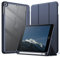 JETech Funda para iPad Mini 5/4 (7,9 Pulgadas Modelo 2019/2015) con Portalápiz, Clara Transparente Carcasa Trasera Slim Soporte Antigolpes Cover Tableta (Azul Marino)