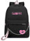 Lisa Rose Jisoo Jennie Sac à dos Voyage Daypack pour Filles, Nero